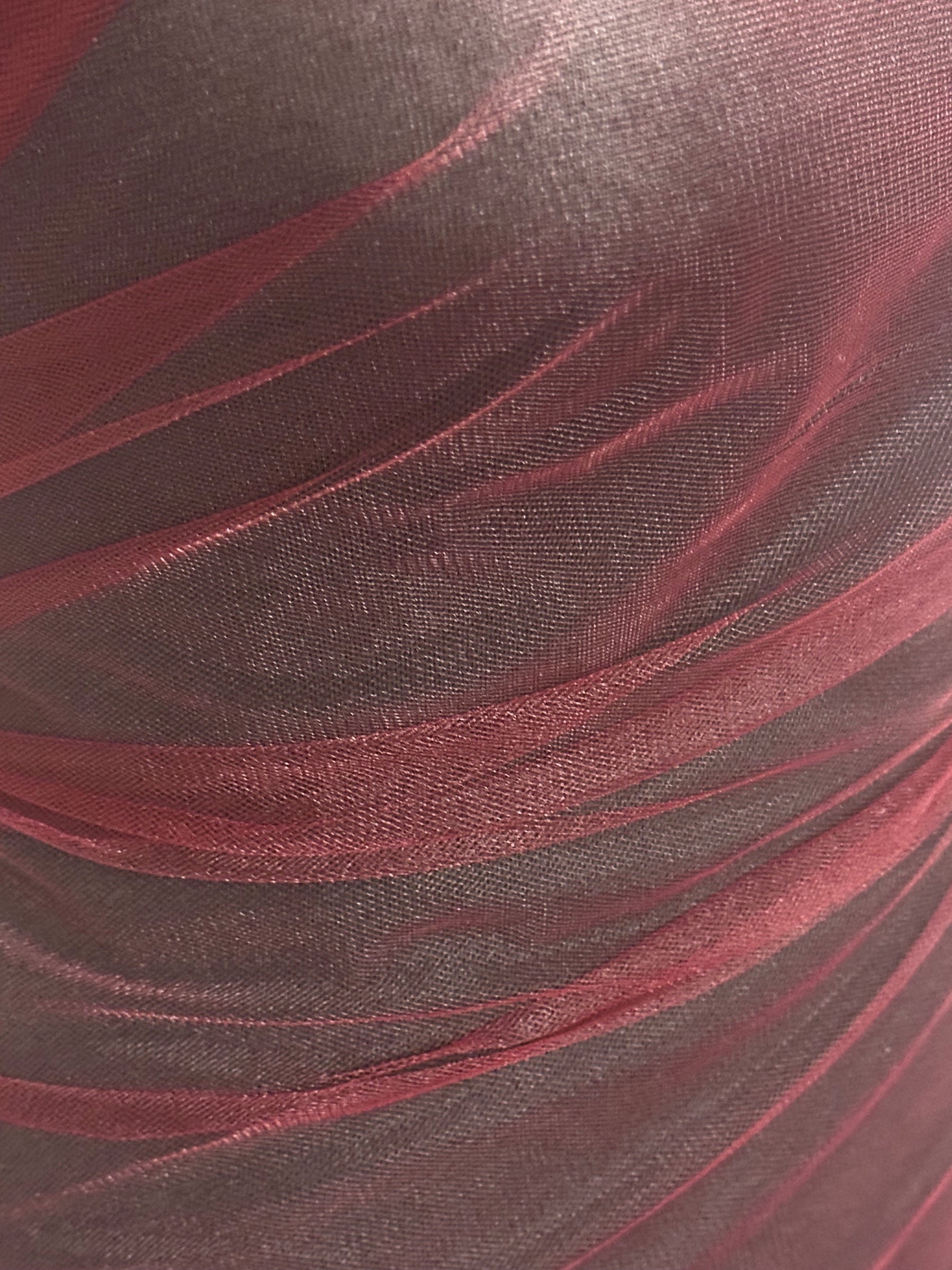 Burgundy Tulle for Veils – Climax