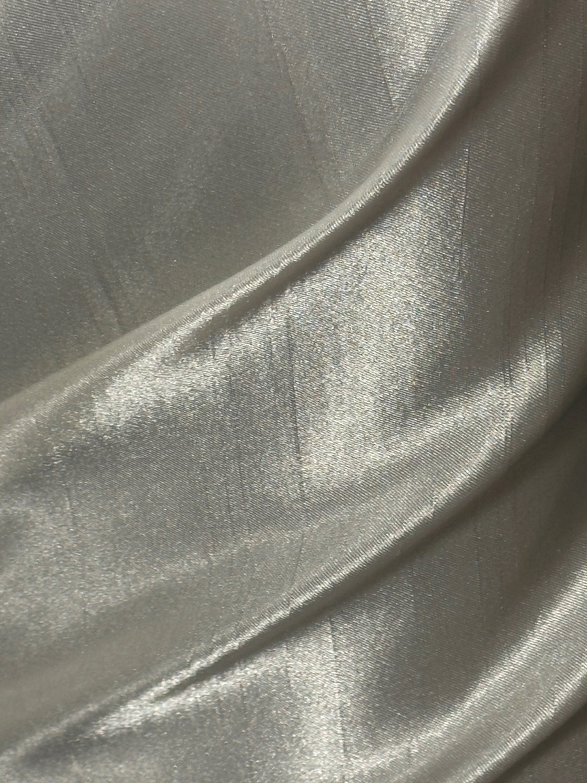 Ivory Polyester Satin Backed Dupion - Clarity