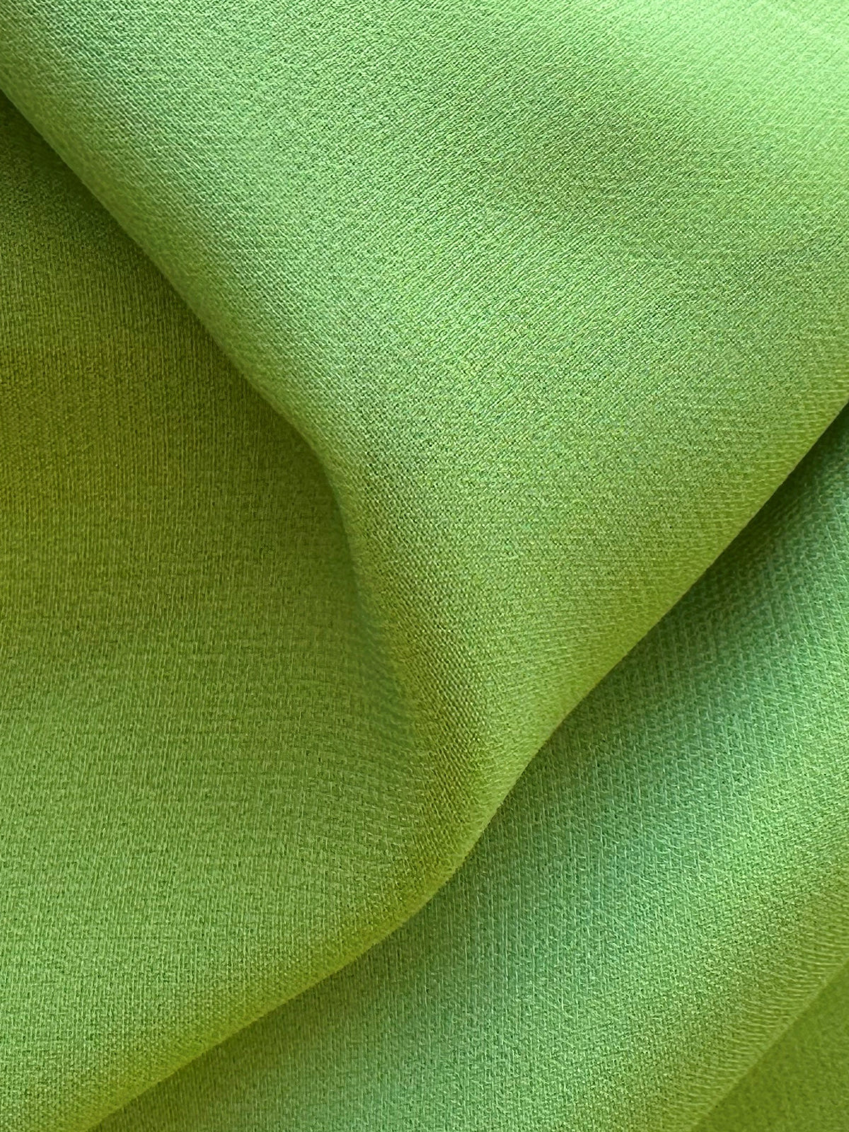 Lime Green Polyester Chiffon - Benevolence