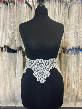 Ivory Corded Lace Trim - Acacia