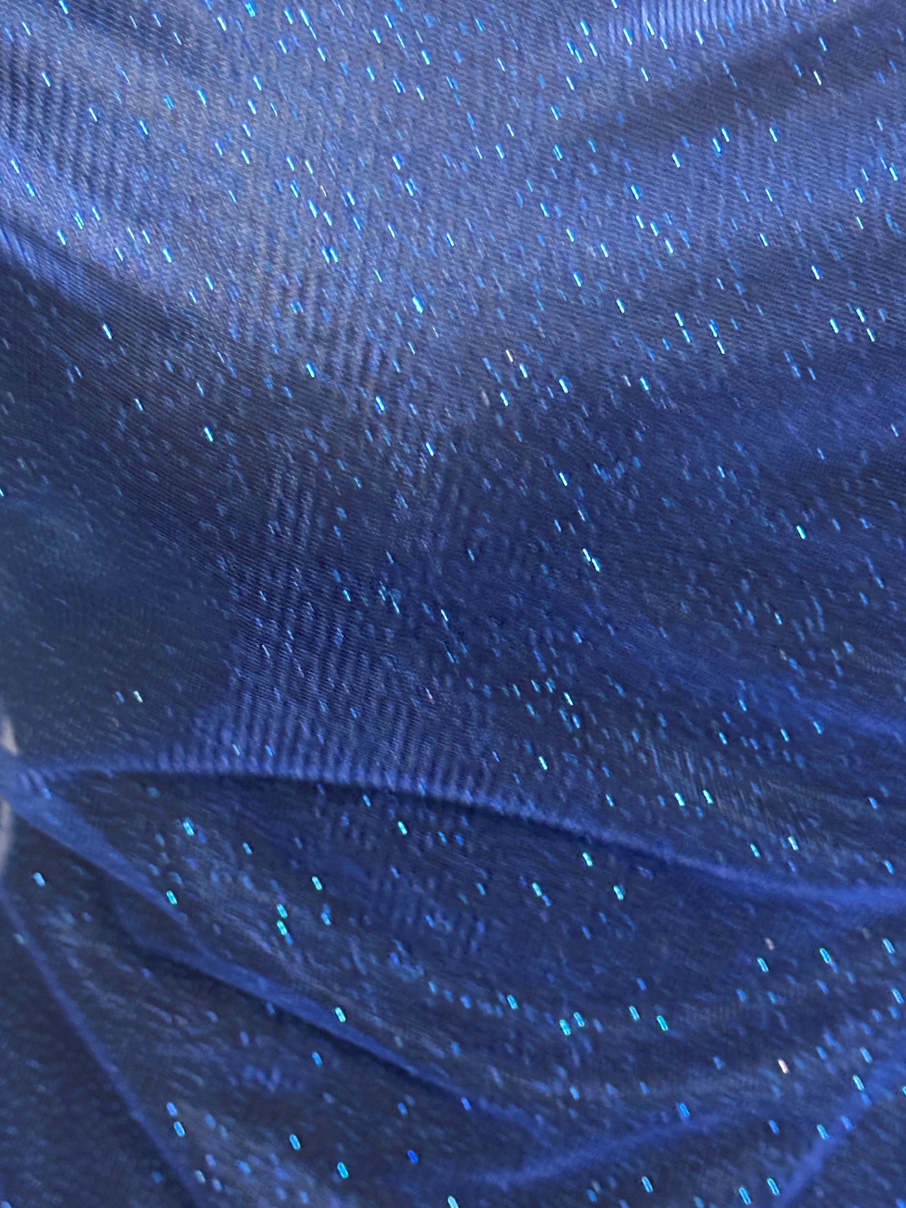 Royal Blue Glitter Tulle - Rocket