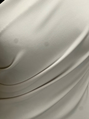 White Polyester Heavy Crepe - Pamper