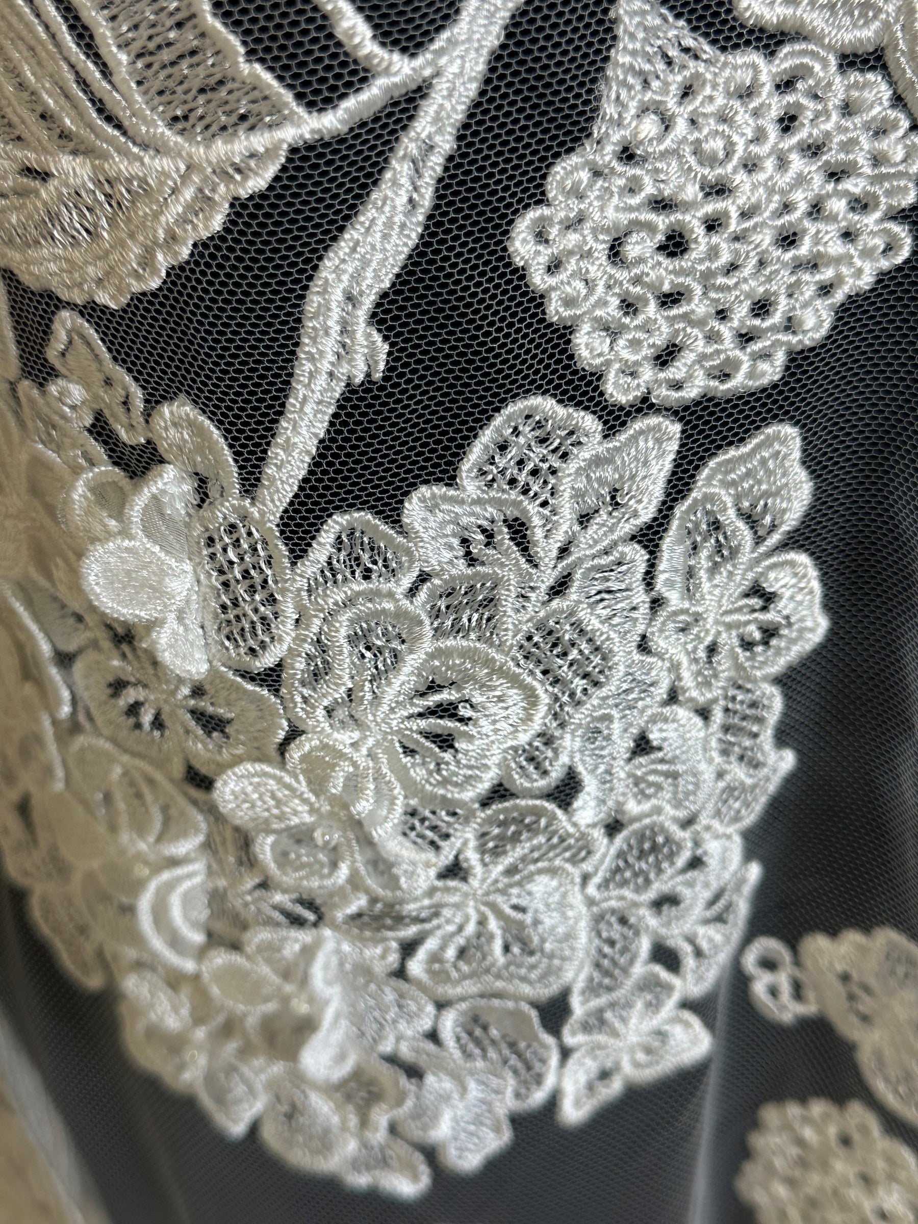 Ivory Embroidered Lace - Illaria