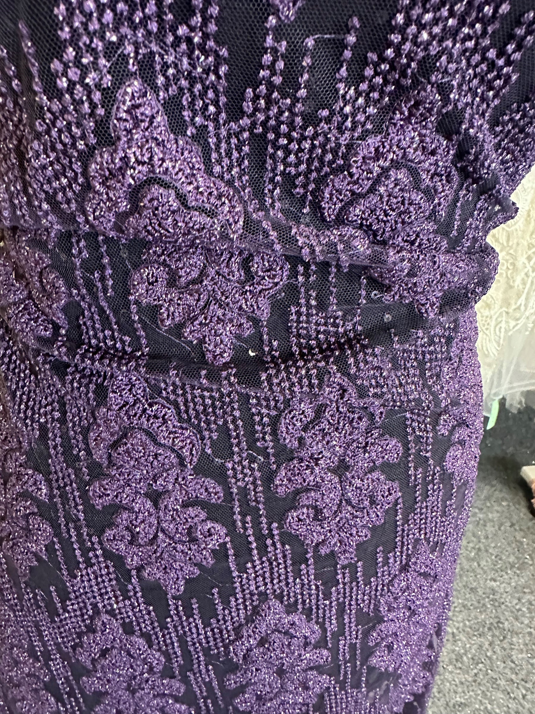 Purple Embroidered Lace – Mara