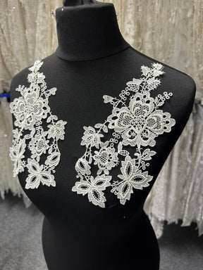 Ivory Guipure Lace Appliques - Courtney