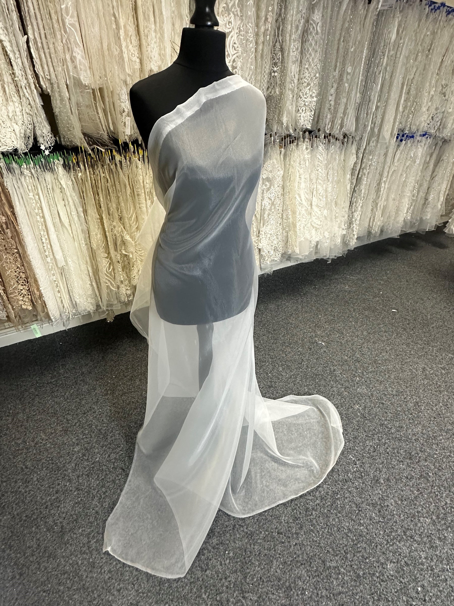 Ivory Polyester Organza - Foxtrot