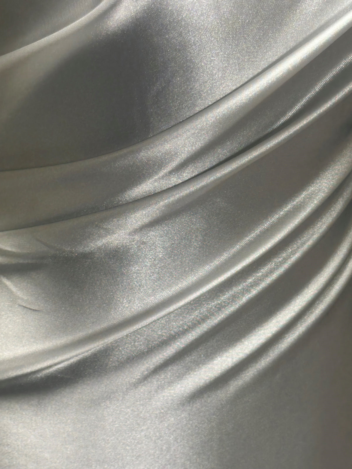 Ivory Polyester Satin - Ascot