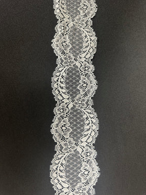 White Leavers Lace Trim - Lisa