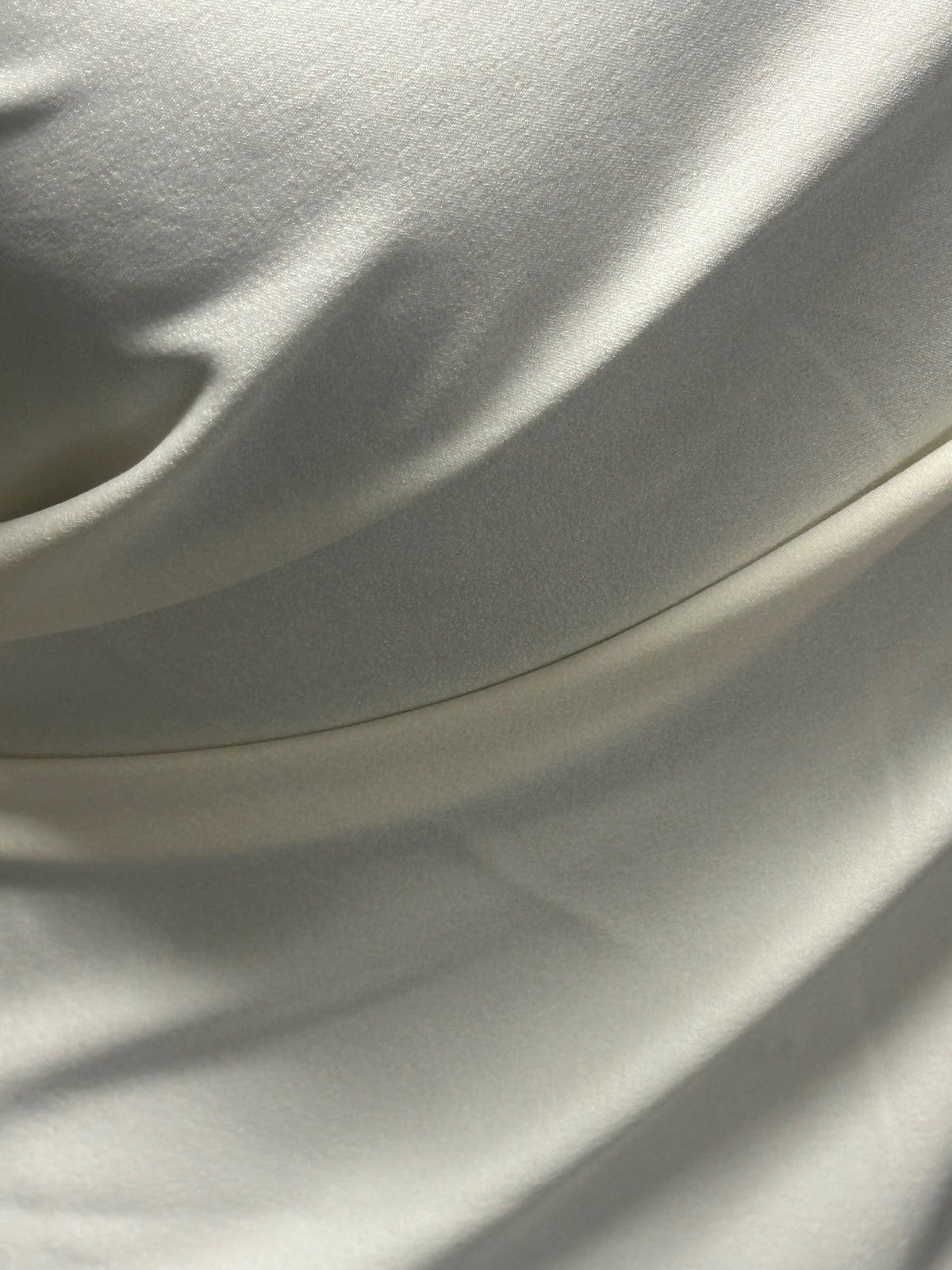 Ivory Polyester Stretch Crepe - Compassion