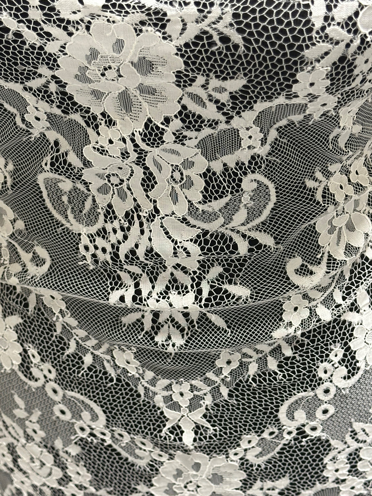 Ivory Raschel Lace - Holly