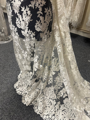 Ivory Embroidered Lace - Cassia