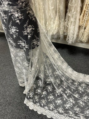 Ivory Embroidered Lace - Kirsty