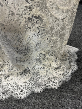 Ivory Beaded Lace - Miriam