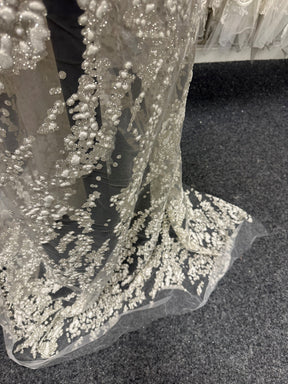 Ivory Glitter 3D Lace - Murdina