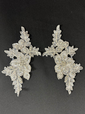 White Crystal Embroidery - Delta