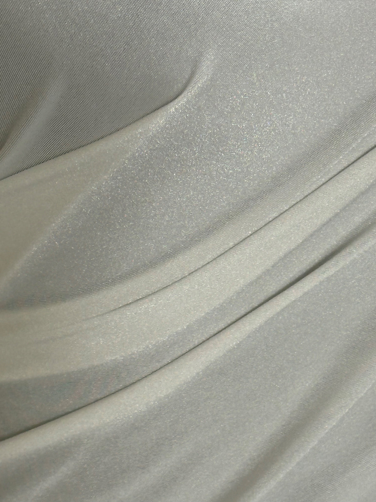 Ivory Stretch Polyester Satin - Confidence