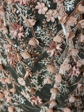 Antique Rose Beaded Lace - Drew