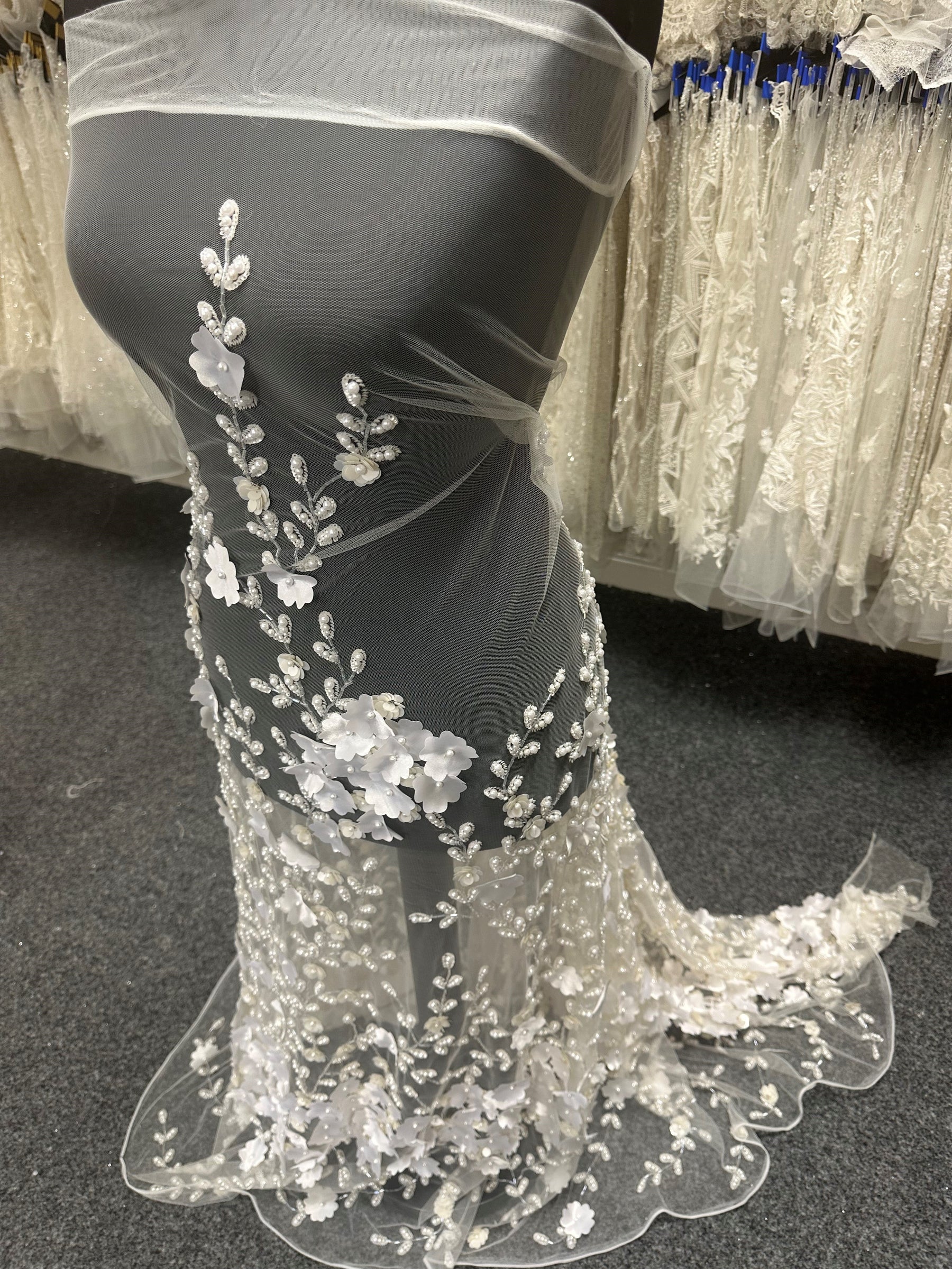 Ivory Beaded Lace - Melrose