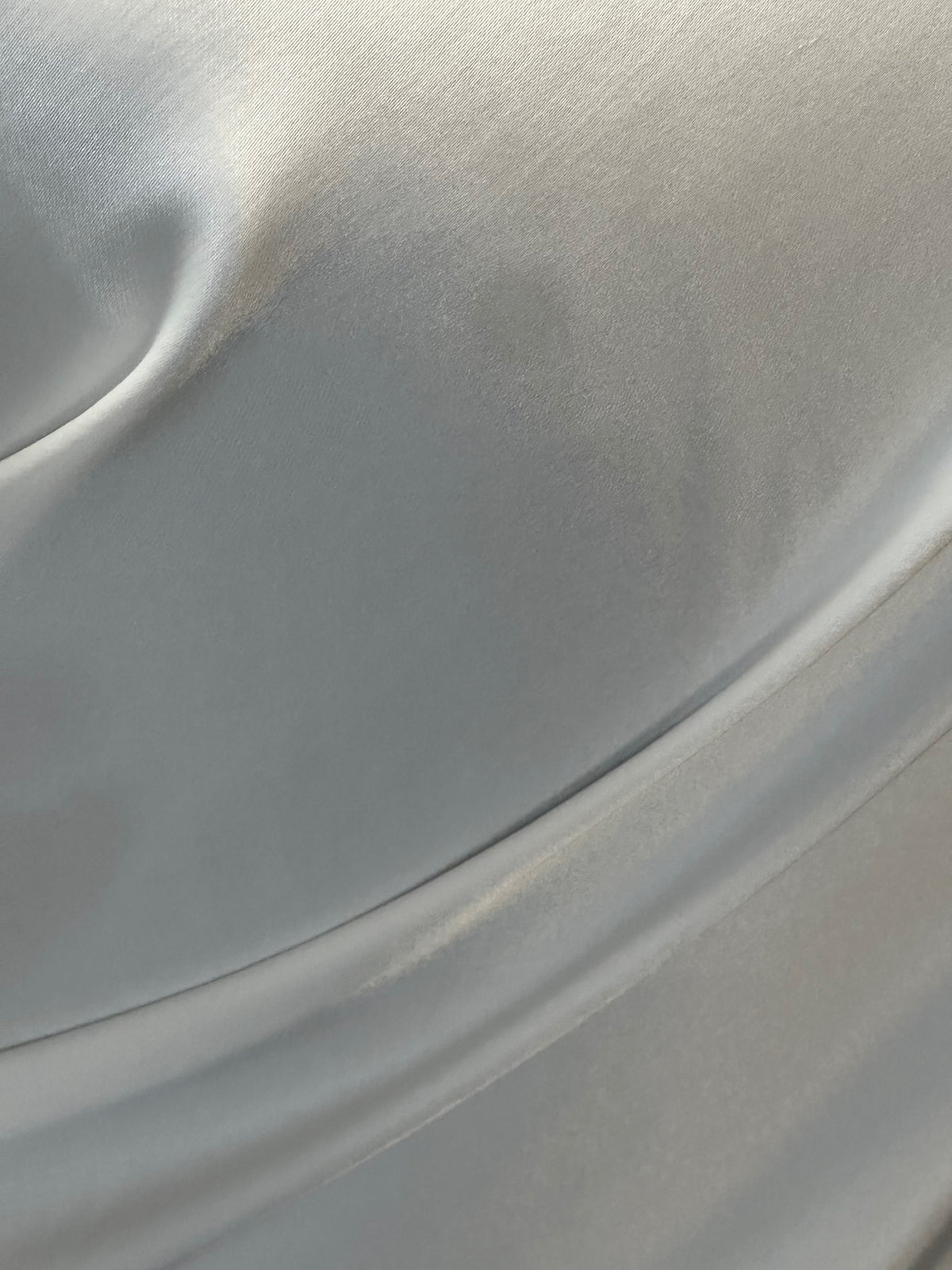 Ivory Polyester Stretch Satin - Sentry