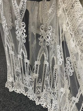 Ivory Corded Embroidery Lace - Yakutia