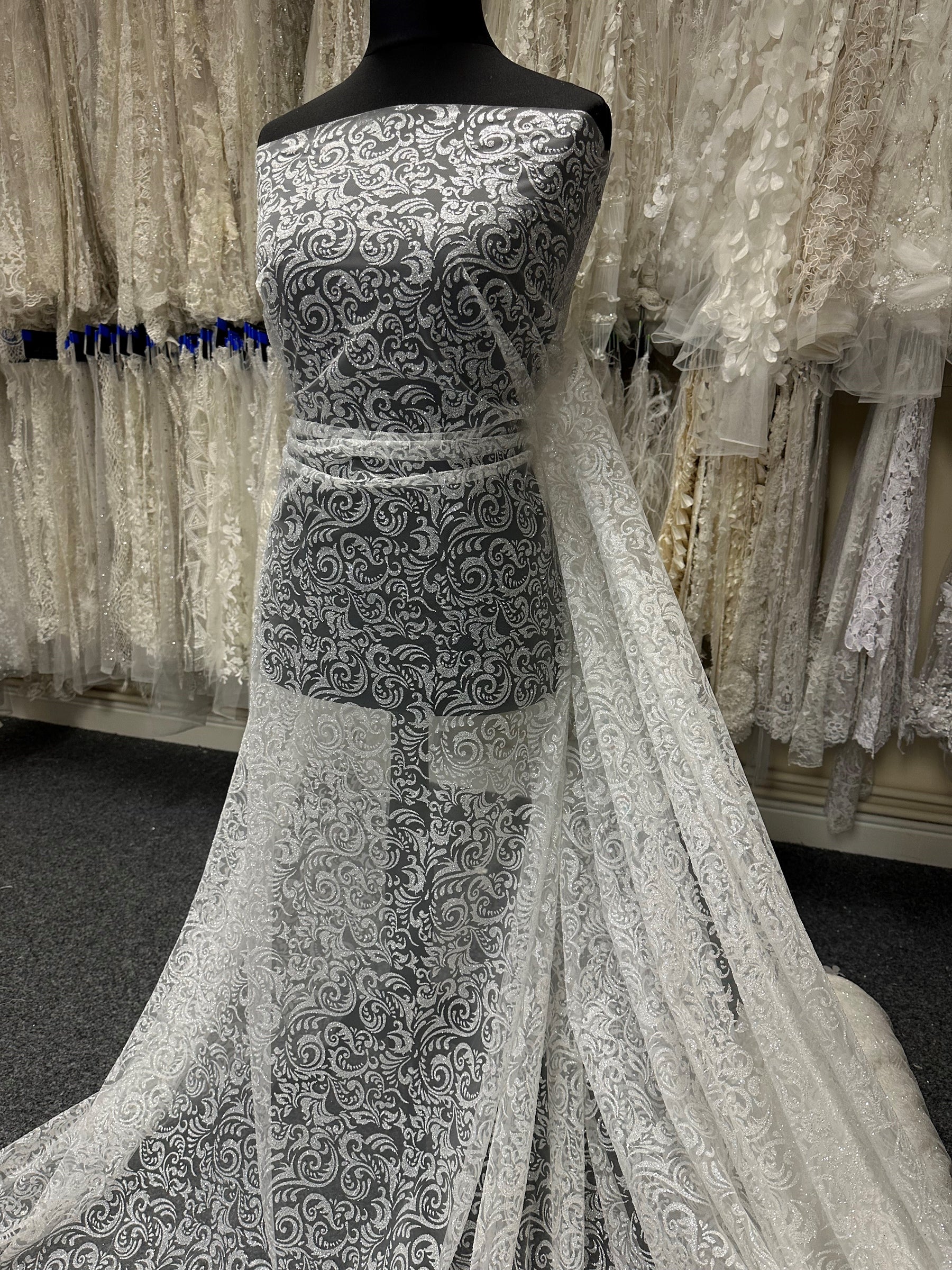 Ivory Glitter Tulle  – Captivation