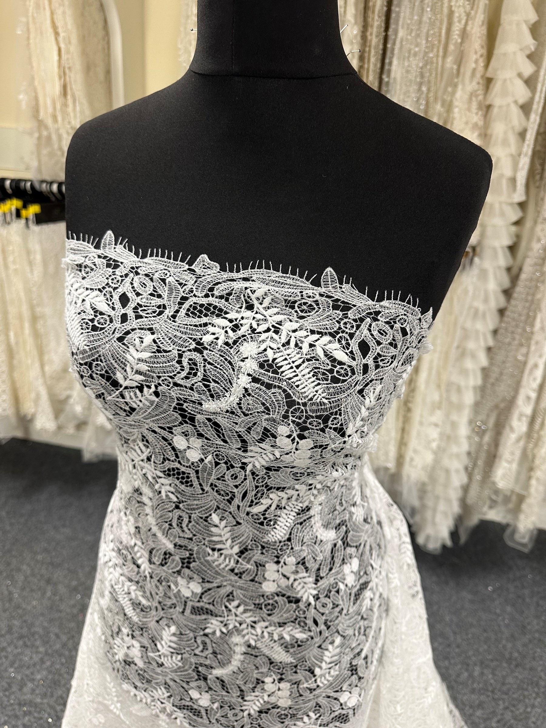 Ivory Embroidered Lace - Kaylin