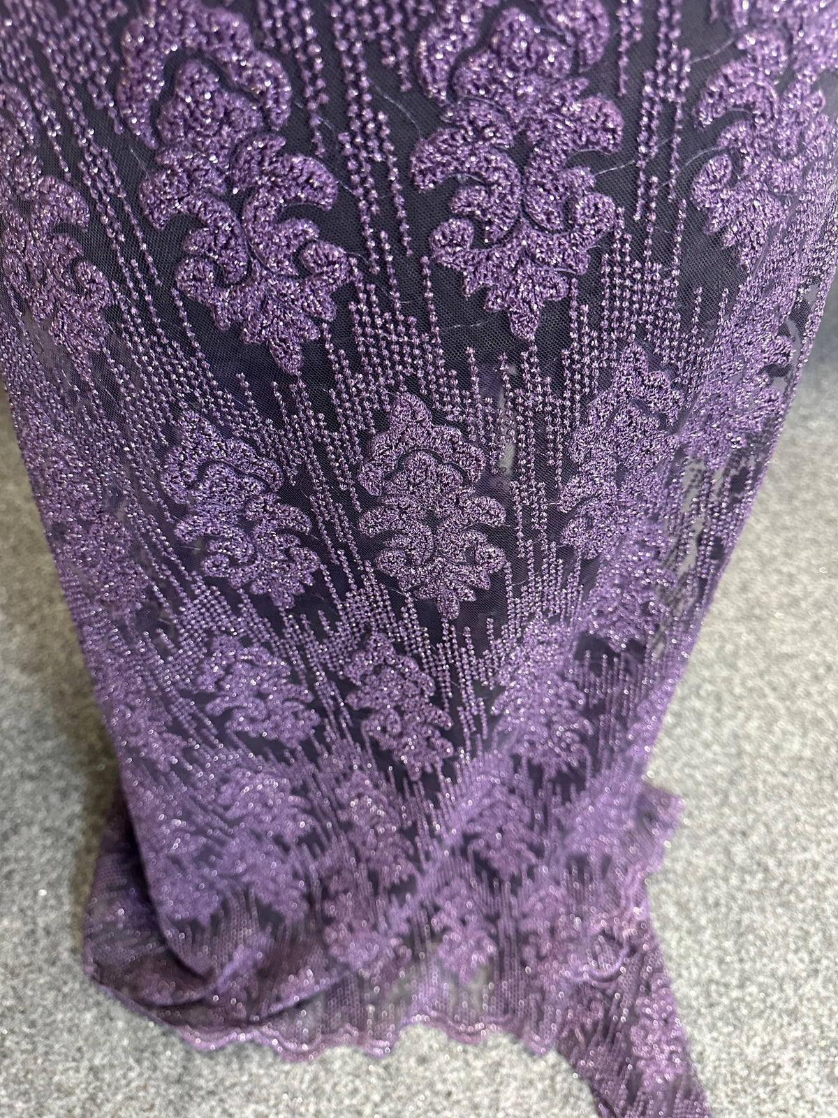 Purple Embroidered Lace – Mara