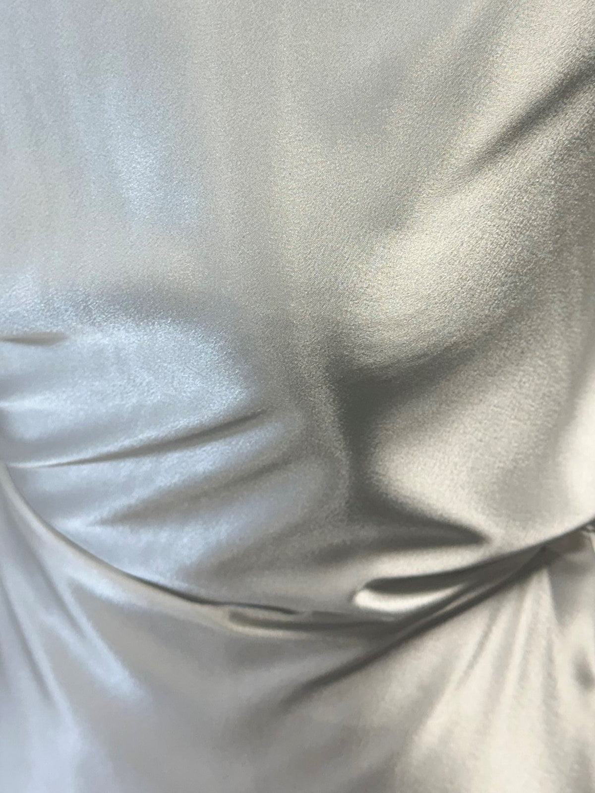 Ivory Polyester Satin - Sheen