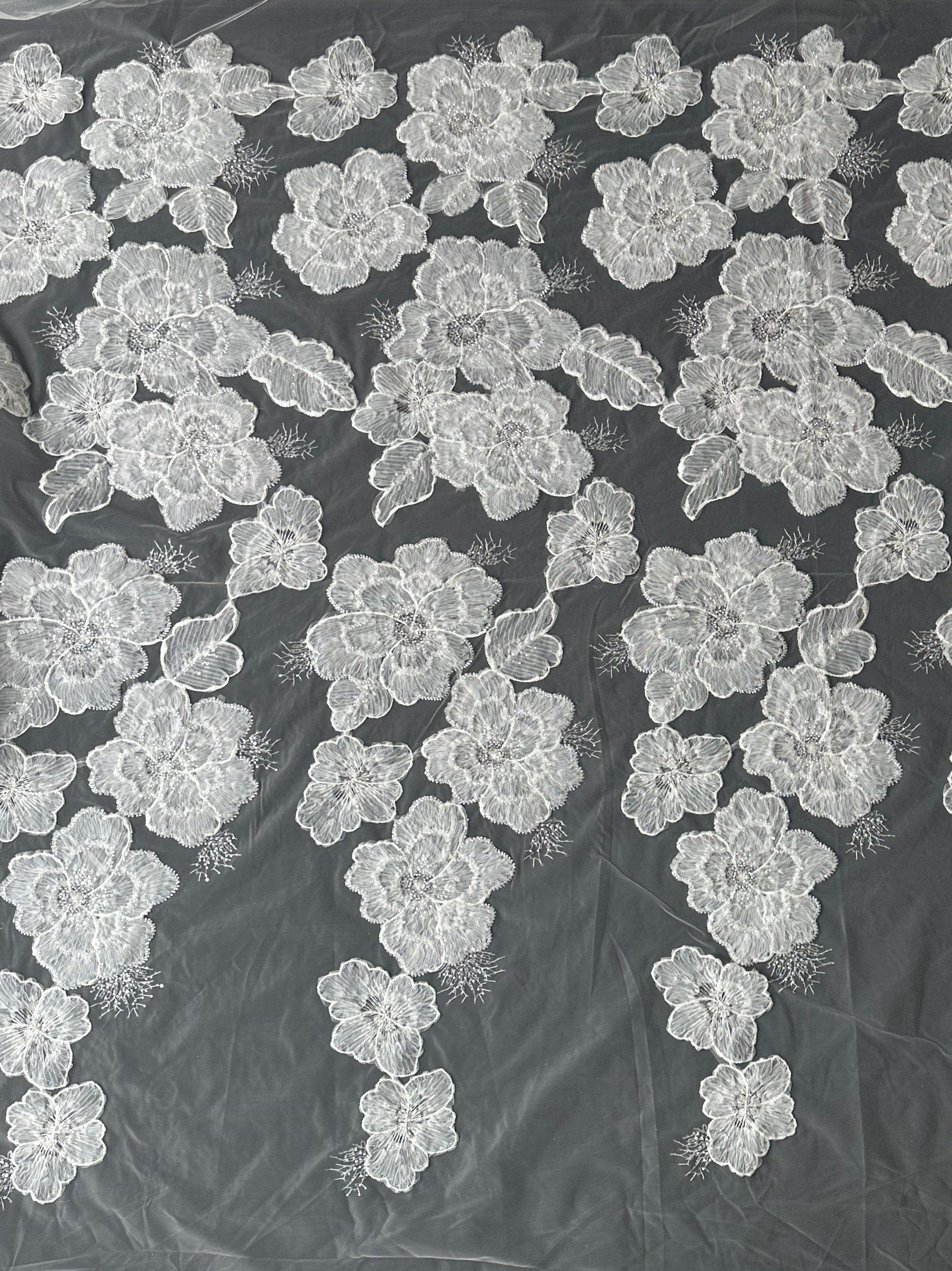 Ivory Embroidered Lace - Spritz