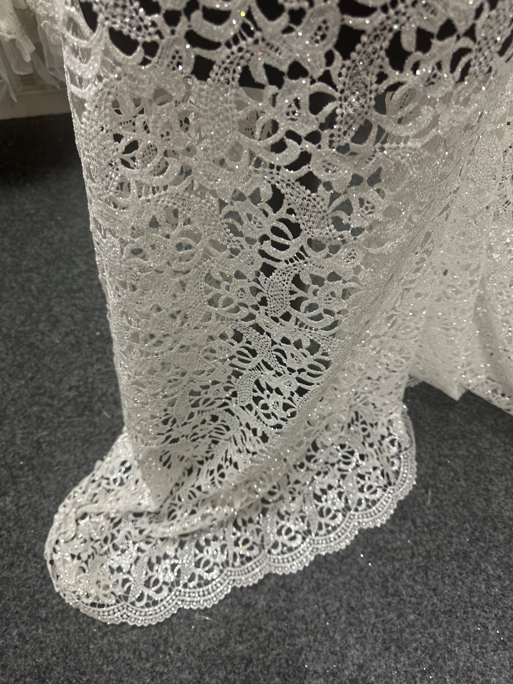 Ivory Glitter Lace - Logan