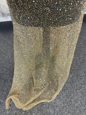 Gold Sequinned Tulle - Fabiola