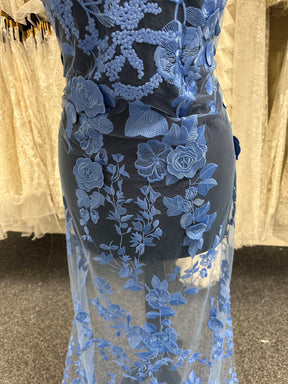 Blue 3D Lace - Meghan