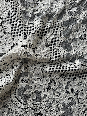 Ivory Corded Raschel Lace - Baum