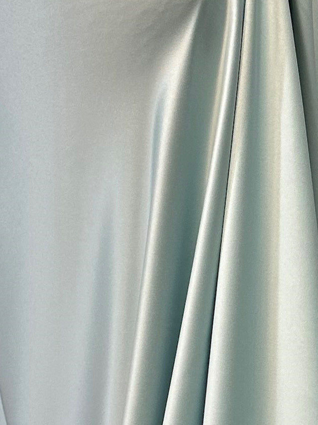 Misty Green Polyester Satin - Trust