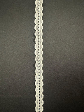 Ivory Lace Trim - Chestnut