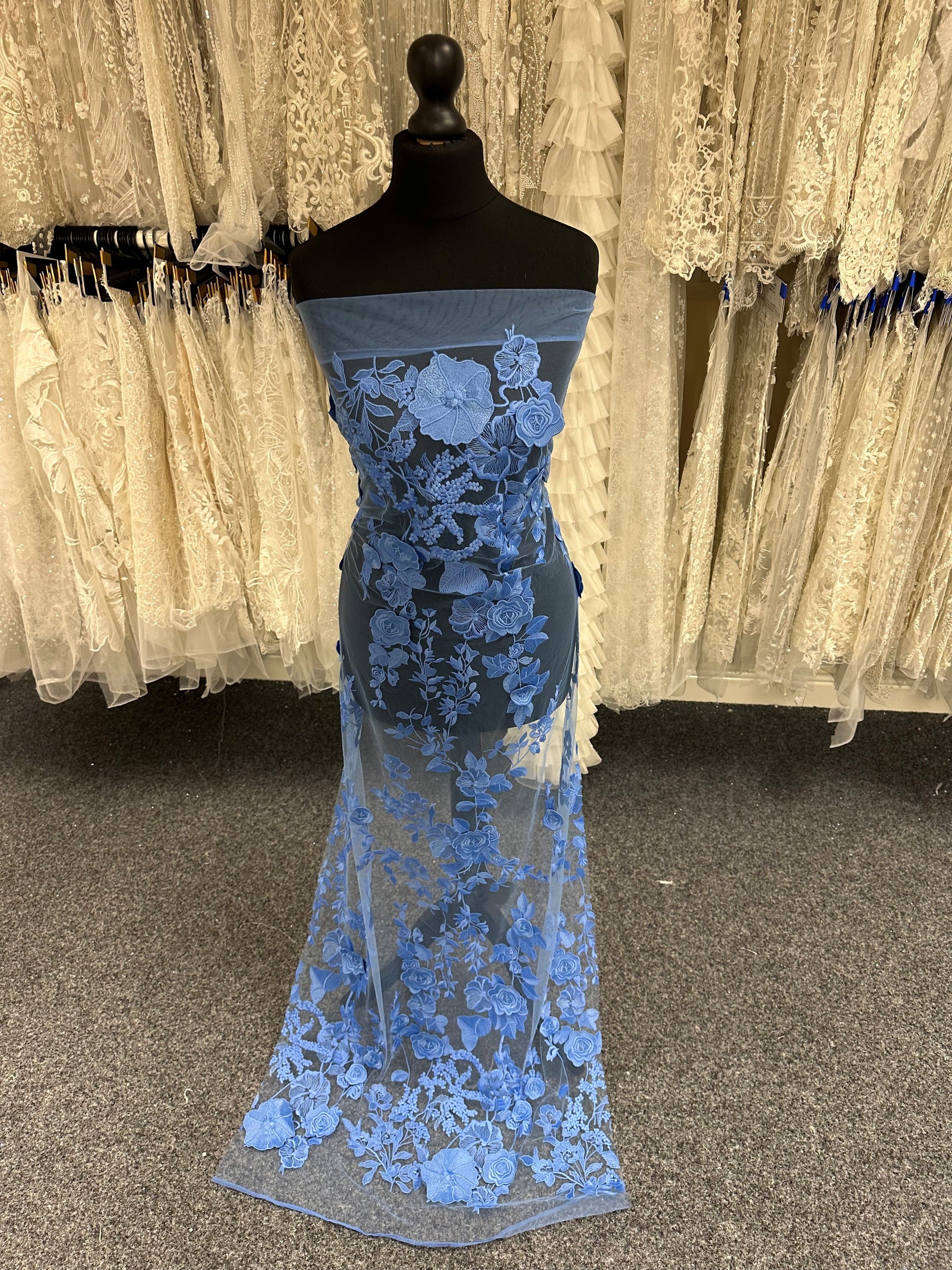 Blue 3D Lace - Meghan