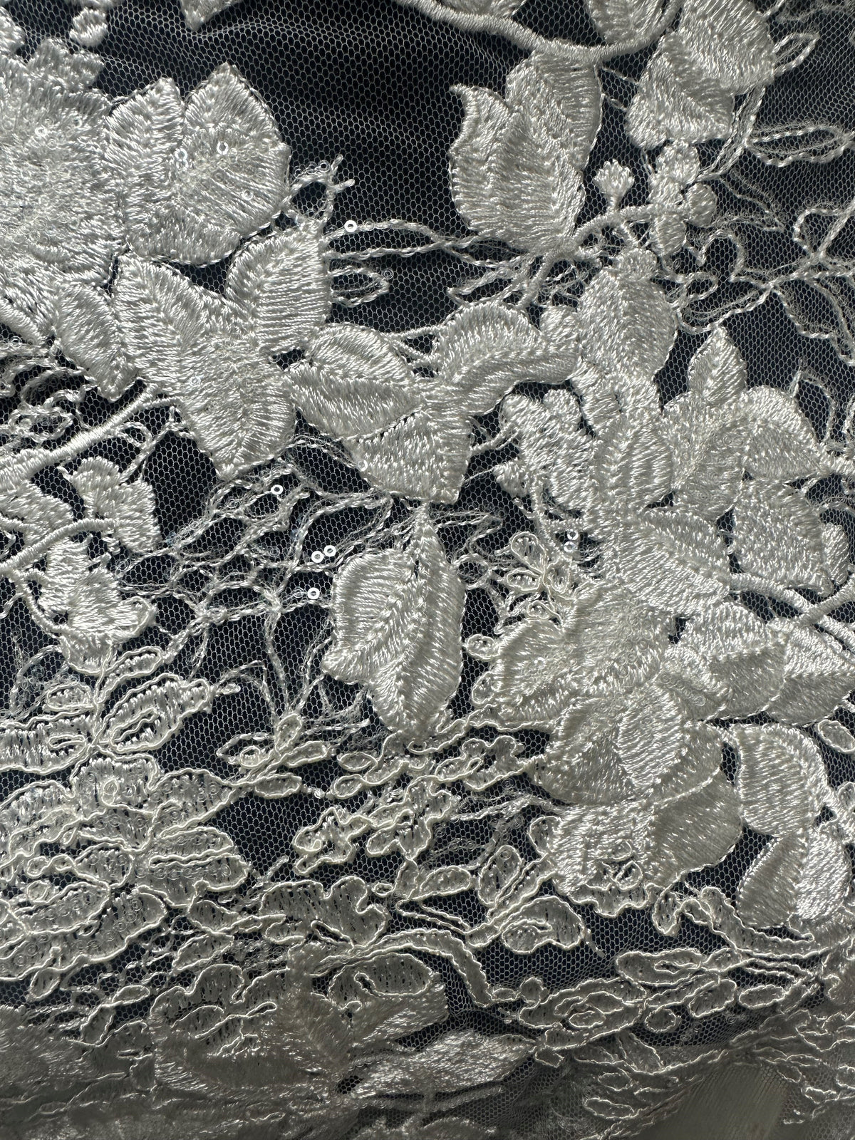 Ivory Embroidered Lace - Aisling