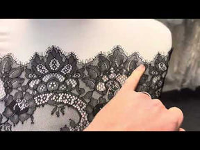 Black Raschel Lace - Katherine