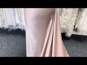 Latte Polyester Satin - Trust