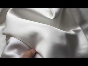 Ivory Polyester Heavy Satin - Queen