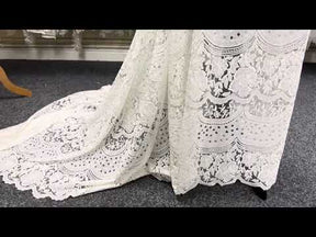 Ivory Laser and Embroidered Lace - Tamara