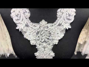 Ivory Corded Lace Appliques - Duchy