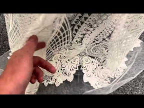 Ivory Corded & Beaded Lace - Fiona