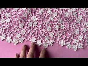 Ivory Beaded Guipure Lace - Minuet