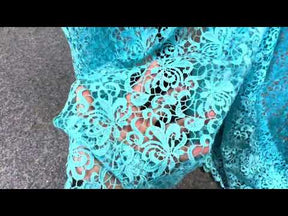 Turquoise Guipure Lace - Reese