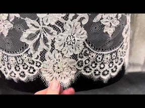 Ivory Corded Lace Trim - Mackenzie