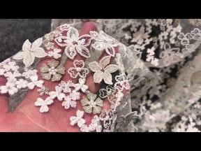 Ivory with Silver Embroidered Lace - Ernestine