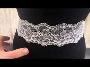 White Leavers Lace Trim - Amanda