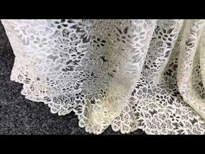 Ivory Beaded Embroidery Lace - Ramona