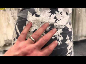 Ivory Embroidered Flower Lace - Aldira